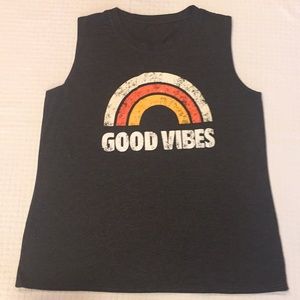 Good vibes muscle tank top